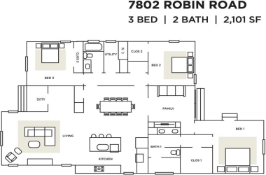 7802 Robin Road, Texas, 75209, 3 Bedrooms Bedrooms, 1 Room Rooms,2 BathroomsBathrooms,Residential,For Sale,Robin,14759681